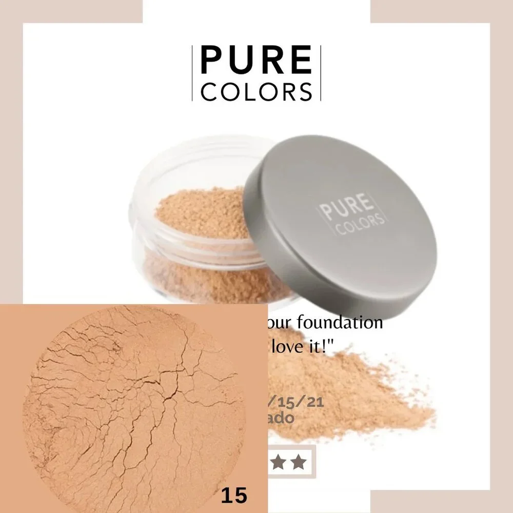 Pure Colors 8 In 1 Loose Face Powder Make Up Foundation